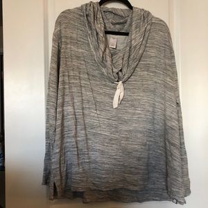 Cowl Neck Long Sleeve Active Top